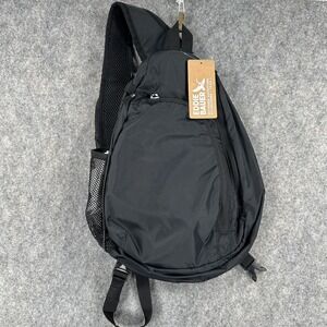 Eddie Bauer Ripstop Sling Pack Black One Size Crossbody Backpack Travel Hiking